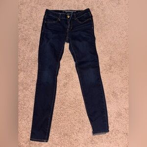American Eagle Outfitters Dark Blue Skinny Jeans